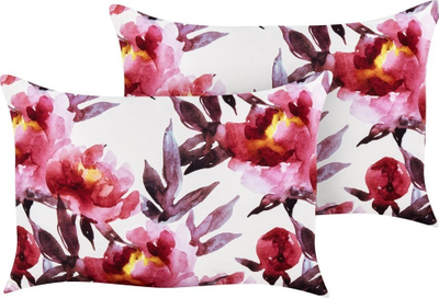 Set jastëkësh dekorativ LANROSSO Floral, 40 x 60 cm, motiv lulesh, rozë