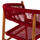 Kolltuk ngrënieje Irving 60x55x75Hcm (HM9797), kuqe