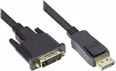 Kabllo Good Connections DP në DVI, 5m, DVI 24+1, e zezë