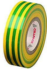 Shirit izolues PVC Cellpack 128, 10m, verdhë jeshile