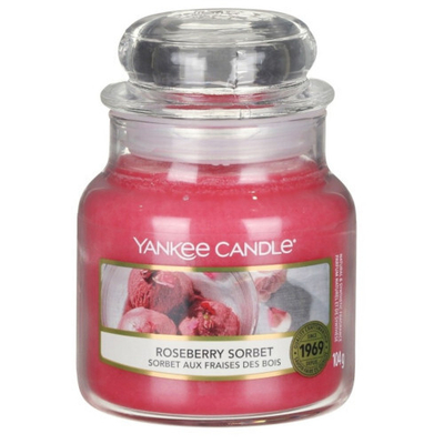 Qiri aromatik Yankee Candle Roseberry Sorbet, 104 g