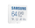 Kartë memorie Samsung MicroSDXC MB-MC64KA/EU, 64GB, Class 10, me adapter SD
