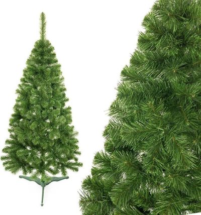 Pemë artificiale Krishtlindjeje Natural Pine, 180cm, me kavalet, jeshile