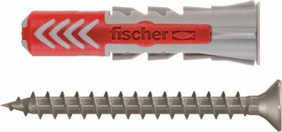 Set tapa muri Fischer Duopower S, 6x30, 50 copë me vida, gri e kuqe