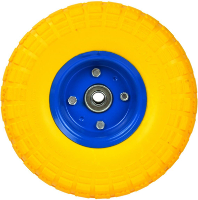 Гумено тркало за количка GEKO 260x75mm, оска 16mm, црно