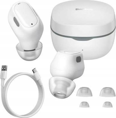 Kufje wireless Baseus WM01, Bluetooth 5.3, C Type, të bardha