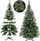 Pemë artificiale Krishtlindjesh Springos Premium Diamond Pine, 180cm, me borë, jeshile