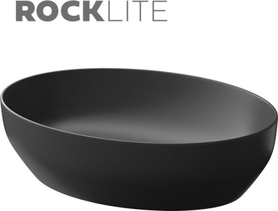 Lavaman Cersanit Larga Ellipse K677-014, 50x38 cm, mbi banak, anthracite mat
