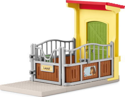 Сет играчки Schleich Farm World, штала за коњ со исландско пони, шарен