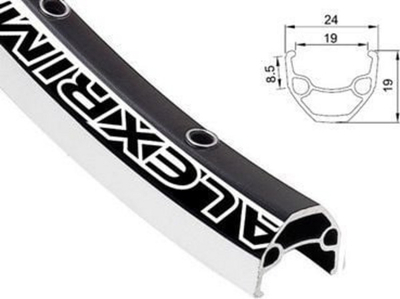Рим за велосипед Alexrims EN24 29\", 32 дупки, Tubeless Ready, црн