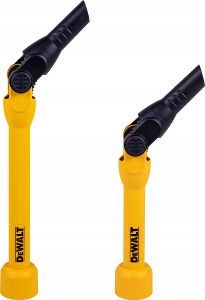 Пивотирачко продолжување за правосмукалка DEWALT DXVA00-1200E, комплет од два дела, издржлив материјал, жолто