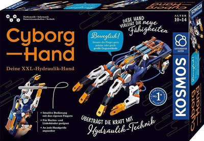 Set robotik Kosmos Gripper Set, krah kibernetik me ujë (hidraulik), për kalamaj 10-14 vjeç, shumëngjyrësh
