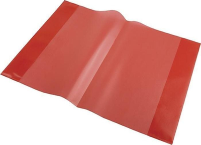 Mbështjellëse për fletore Panta Plast, A5, e kuqe, 10 copë