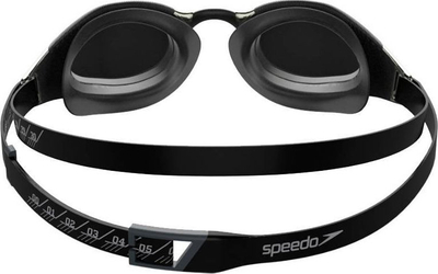 Syze noti Speedo Fastskin Hyper Elite Mirror, lente pasqyrë Fire Gold, të zeza