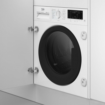 Lavatriçe–thanëse Beko B5DBT68547W, 8 kg 5 kg, 1400 rpm, e bardhë