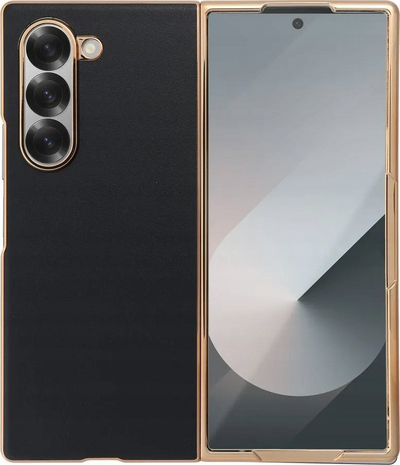 Kllëf telefoni VOUGE për Samsung Galaxy Z Fold6 5G, dy pjesësh, i zi