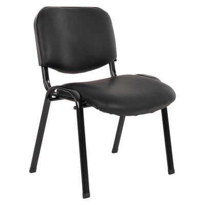 Karrige zyre Janisha HM1010.01, lëkurë PU, 54x59x78 cm, e zezë