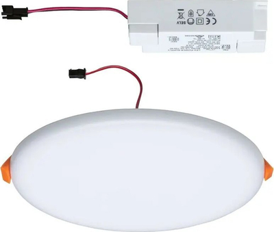 Panel LED për tavan Paulmann Veluna 92389, 17W, dritë e ngrohtë e bardhë, e bardhë satine