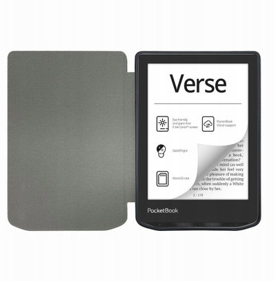 Mbulesë lexuesi Tech-Protect SmartCase për PocketBook Verse Pro Lite, me Sleep Wake, blu