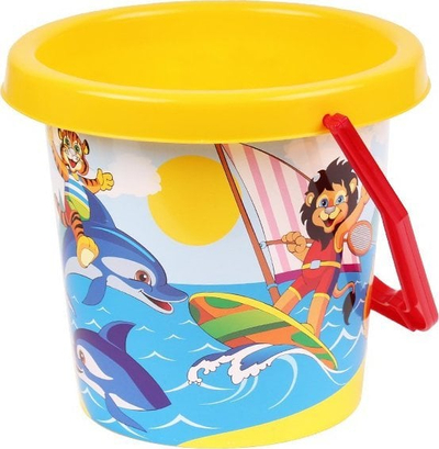 Kovë rëre Technok 2, plastike, me dorezë, shumëngjyrëshe