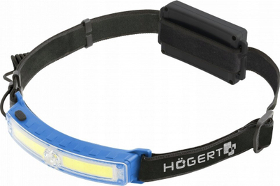 Dritë koke Högert, LED, me rrip të rregullueshëm, blu