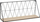 Raft muri Atmosphera, 48 x 12 cm, dru me metal, i zi