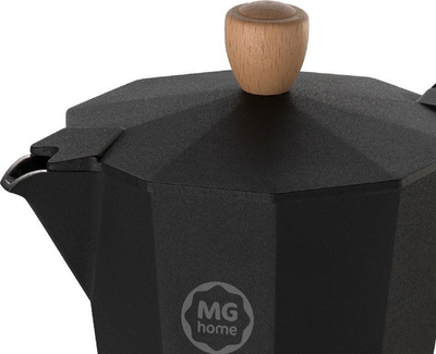 Xhezve për kafe MG Home GALAO, 300 ml, alumin, e zezë