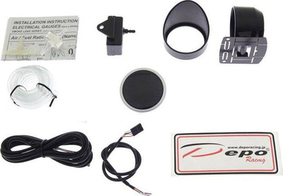 Matës turbo Depo Gauge WA, 60mm, elektrik, -1 deri 2 BAR, i zi
