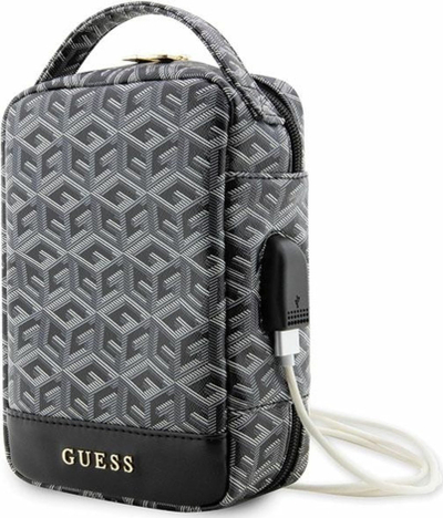 Çantë udhëtimi Guess GCube Stripe, organizer, e zezë