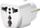 Adapter udhëtimi Power, prizë angleze në prizë EU, 250V 10/16A, i bardhë