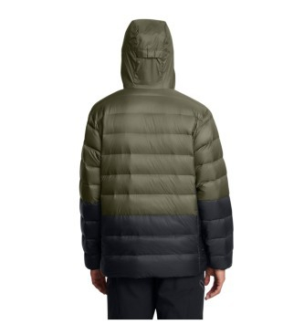 Xhaketë Under Armour Legend Down Hooded Heavyweight Puffer, me kapuç, e gjelbër