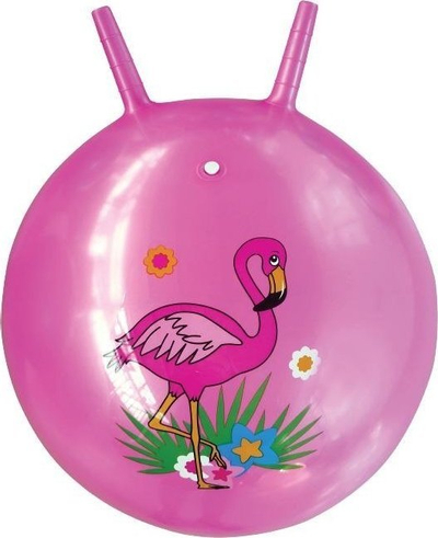 Top kërcyes Madej Flamingo, 45 cm, me doreza, rozë