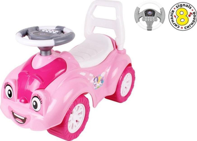 Makinë lodër Technok Ride-On Car, me pedale, me timon me tinguj, rozë
