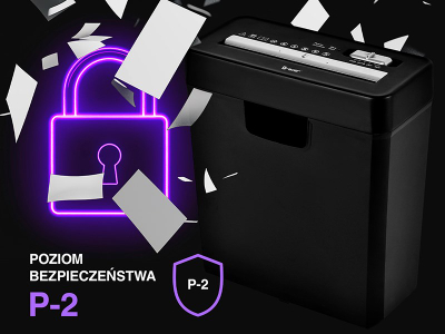 Shredder letre Tracer EDGY10L, kosh 10L, prerje e imët, i zi