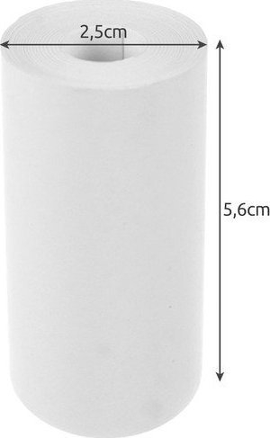 Letër termike për printer Izoxis 22273, 5.6 cm, set me 5 role, e bardhë