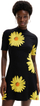 Fustan për femra Desigual Vest Margaritas, i zi/verdhë