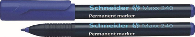 Marker permanent Schneider Maxx 240, majë e hollë 1-2mm, blu