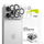 Mbrojtës kamere Ringke Full Cover për iPhone 17 Pro Max, xham i kalit, 2 copë, i zi
