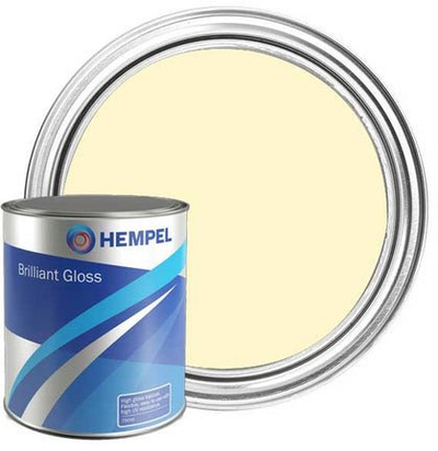 Bojë detare Hempel Brilliant Gloss, 375 ml, shumë me shkëlqim, e bardhë