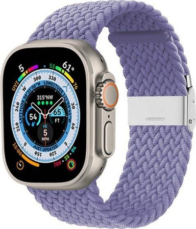 Rrip ore Crong Wave Band për Apple Watch 38/40/41 mm, i gërshetum, vjollcë