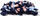 Tapet nuhatës për qen Mimiko Educational Snuffle Mat L, 45x30 cm, antirrëshqitës, rozë me blu të çelët