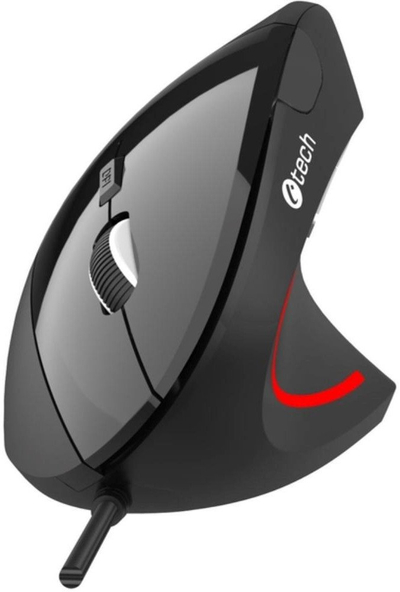 Maus vertikal C TECH VEM 09C, 1600 DPI, 6 butona, i zi