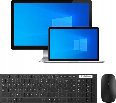 Set tastiere dhe miu ZENWIRE GKM608, wireless 2.4 GHz, i zi