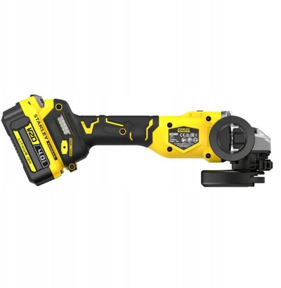 Mulli këndor Stanley Fatmax SFMCG710M1T, 125 mm, 18V brushless, bateri 4Ah, i verdhë