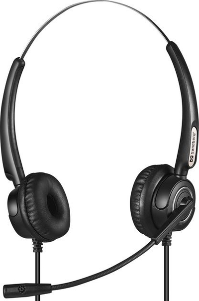Kufje me mikrofon Sandberg Pro Stereo 126-30, USB RJ9 RJ11, të zeza