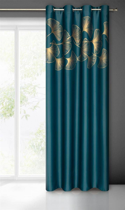 Perde dekorative MyBestHome HARMONIA BLACKOUT, 140x250cm, me unaza, ngjyrë turquoise