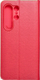 Këllëf libri Vennus për Samsung Galaxy S24 Ultra, lëkurë eko, me magnet, i zi