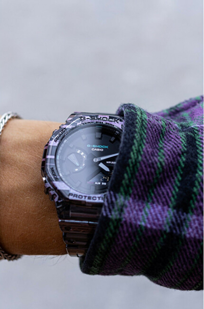 Orë për meshkuj Casio G-SHOCK, e kaltër