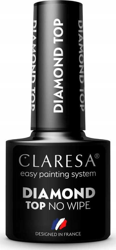 Top coat për thonj Claresa Top Diamond, UV LED, no wipe, 5 g