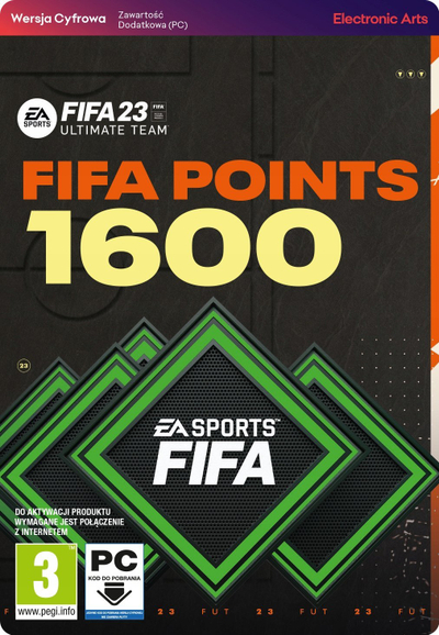 Дигитален код EA Sports FIFA 23 Ultimate Team, 2800 FIFA Points, за компјутер
